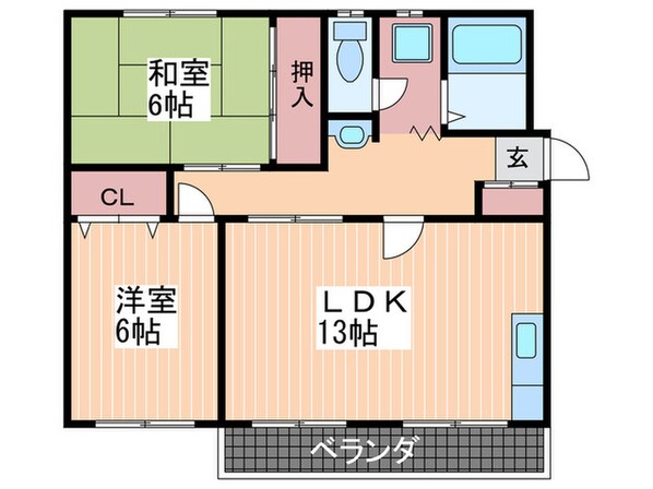 第２中筋マンションの物件間取画像